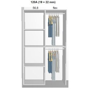 Garderobe indretning - max 120 cm