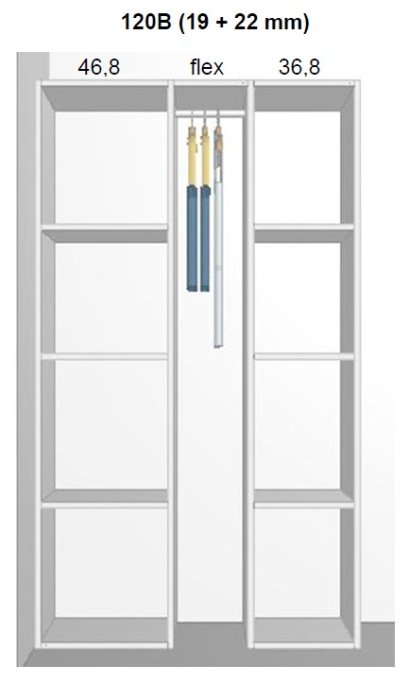 Garderobe indretning - max 120 cm