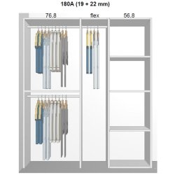 Garderobe indretning - max 180 cm