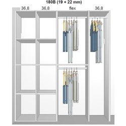 Garderobe indretning - max 180 cm