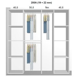 Garderobe indretning - max 200 cm