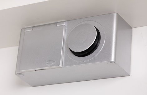 Scandic 80 cm spejlskab - LED armatur - Hvid Hjglans