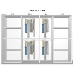 Garderobe indretning - max 300 cm