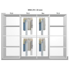 Garderobe indretning - max 300 cm
