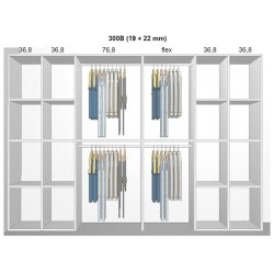 Garderobe indretning - max 300 cm
