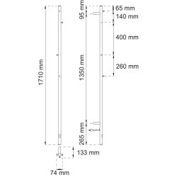 Habo Heater - Monteringskit for direkte EL-Tilslutning - 3 farver