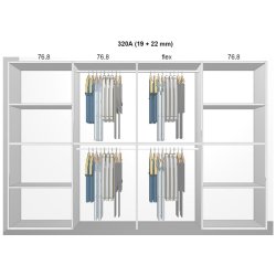 Garderobe indretning - max 320 cm