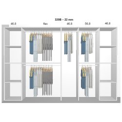 Garderobe indretning - max 320 cm