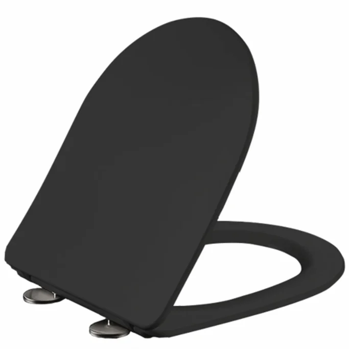 Studio gulvtoilet m. cisterne - Inkl. Slim toiletsde m. soft close - Mat Sort