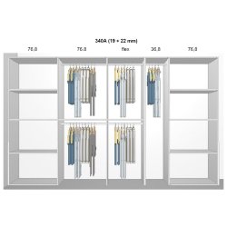 Garderobe indretning - max 340 cm