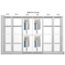 Garderobe indretning - max 340 cm