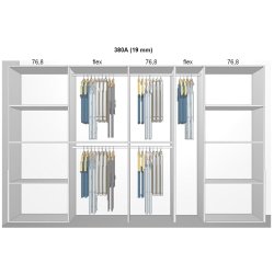 Garderobe indretning - max 380 cm