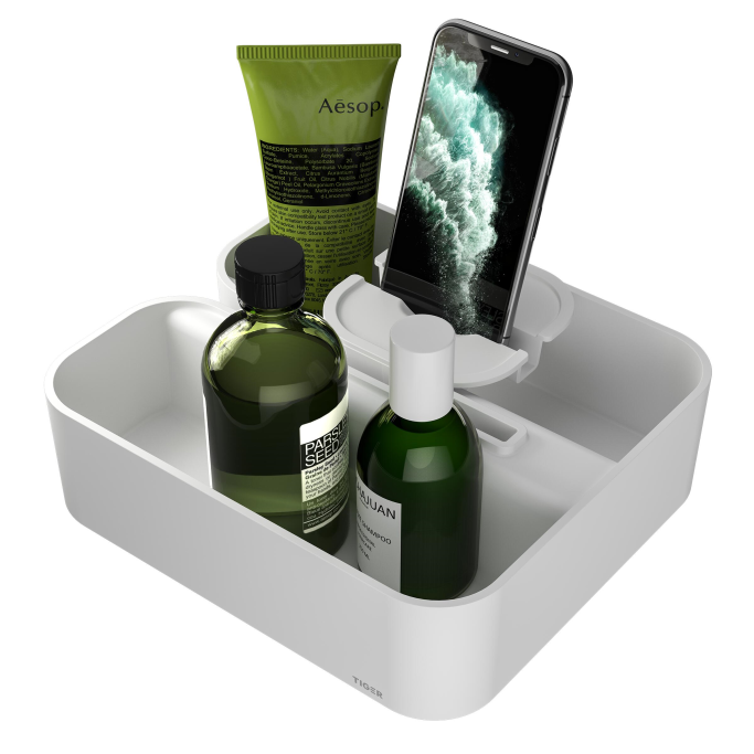 Store Clip On - Hylde til brusevg m. 2 rum - Sort eller Hvid