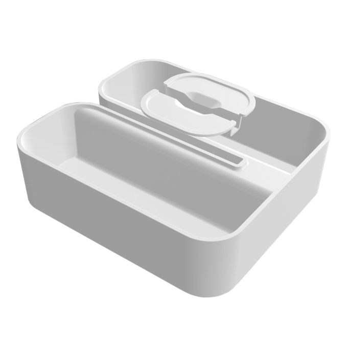 Store Clip On - Hylde til brusevg m. 2 rum - Sort eller Hvid