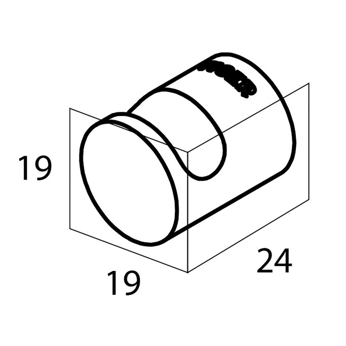 Bold -  lille hndklde krog - Sort - 2 pak.
