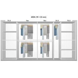 Garderobe indretning - max 400 cm
