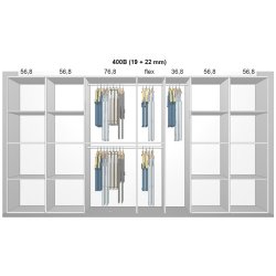 Garderobe indretning - max 400 cm