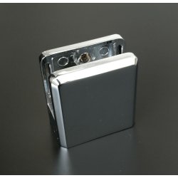 Klemmebeslag 4 stk. til 6-8 mm. glas - Krom - OUTLET