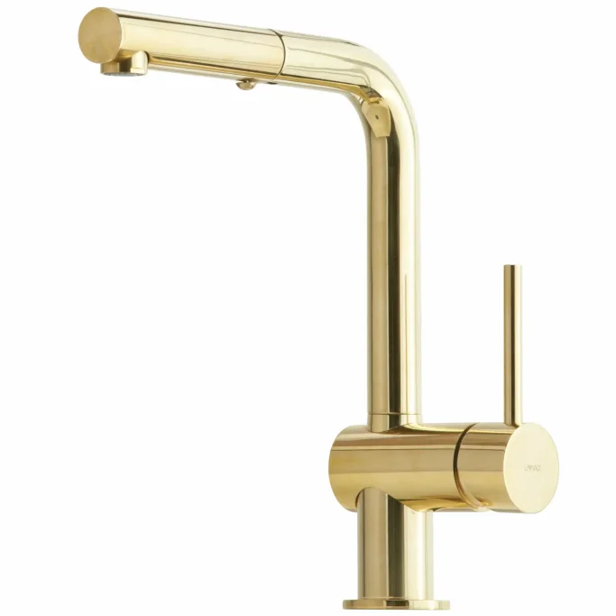 Kubus - Kkkenarmatur m. udtrk - Massivt Messing