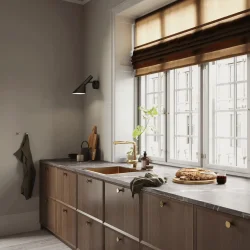 Kubus - Kkkenarmatur m. udtrk - Massivt Messing