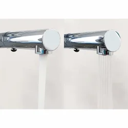 Kubus - Kkkenarmatur m. udtrk - Bruneret Messing