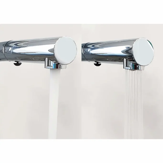 Kubus - Kkkenarmatur m. udtrk - Bruneret Messing