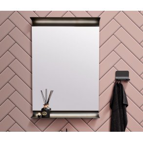 Curva Back Light LED spejl - Sort eller Hvid