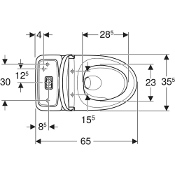 If� Spira Art 2.0 gulvtoilet skjult S-l�s, Rimfree &amp; Turboflush, Inkl. s�de