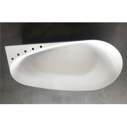 Sams 170 cm fritstende badekar - med krom armatur