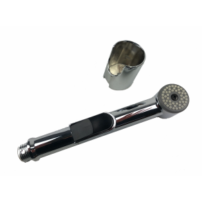 Dusch hndbruser med stop - Krom, eller Hvid