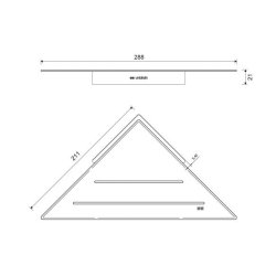 Unidrain Reframe - hjrnehylde - Messing