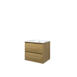 Proline 60 cm - Badmbel m. skuffer - Inkl. porceln vask - Ideal Eg