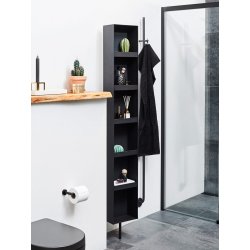 Casse Drejekab med spejlfront - Hvid eller Sort