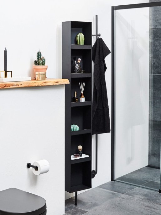 Casse Drejekab med spejlfront - Hvid eller Sort