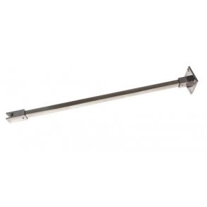 Firkantet loftbeslag til 8 mm glas