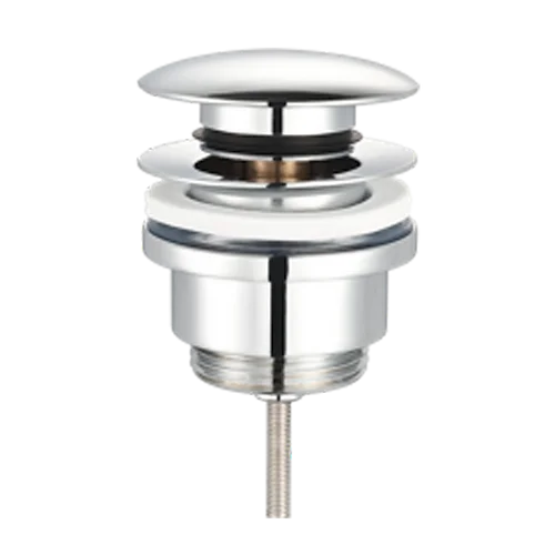 Pop-up ventil - Rund top - Universal - Krom