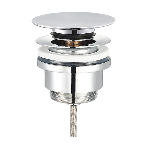 Pop-up ventil - Flad top - Universal - Krom