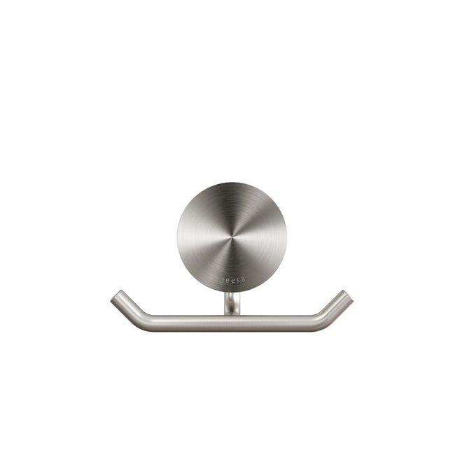 Geesa Opal  - Hndkldekrog dobbelt - Brushed Stainless Steel
