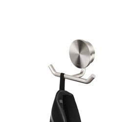 Geesa Opal  - Hndkldekrog dobbelt - Brushed Stainless Steel