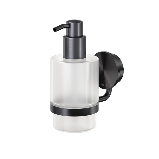 Geesa Opal  - Sbedispenser - Vghngt - Brushed Metal Black