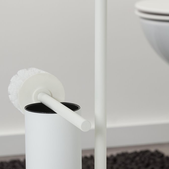 Brix- Toiletpapir / WC Brste holder - Hvid
