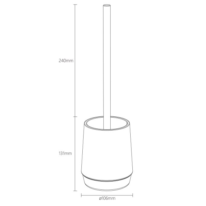 Mood Grn - Toiletbrste - glas