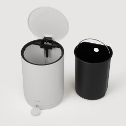 Mind Pedalspand -Sealskin - 5 liter - Mat hvid