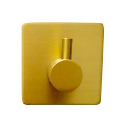 Brstet messing - enkelt hndkldekrog