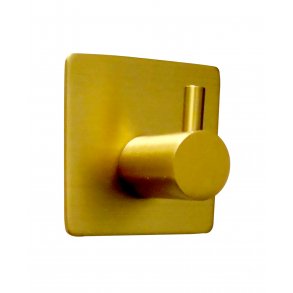 Brstet messing - enkelt hndkldekrog