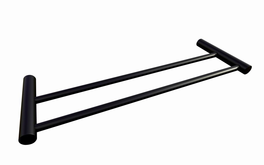 Mat sort - dobbelt hndkldestang