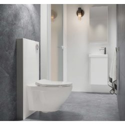 AQUA INTEGRA - Fritstende Cisterne m. glasfront - HVID