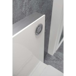 AQUA INTEGRA - Fritstende Cisterne m. glasfront - HVID