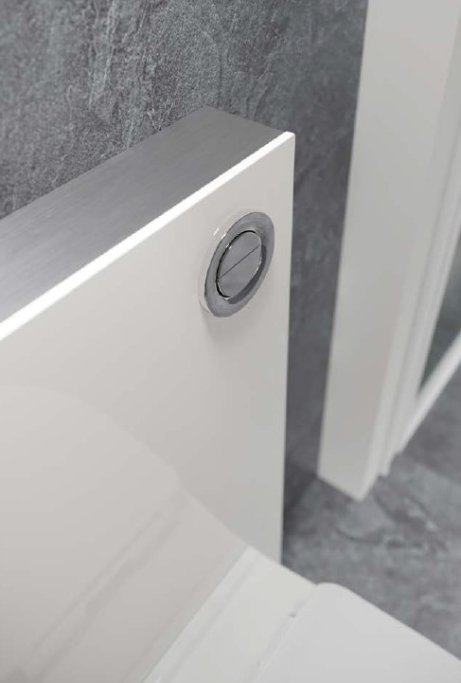 AQUA INTEGRA - Fritstende Cisterne m. glasfront - HVID