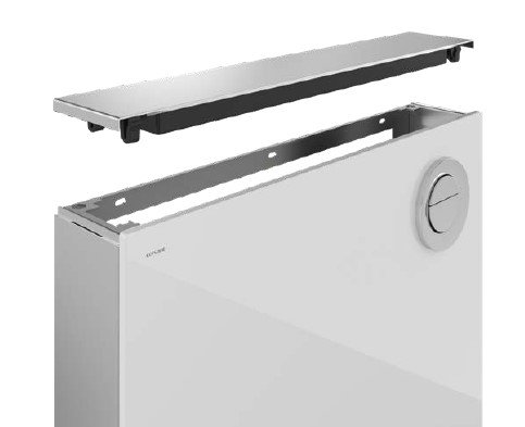 AQUA INTEGRA - Fritstende Cisterne m. glasfront - SORT